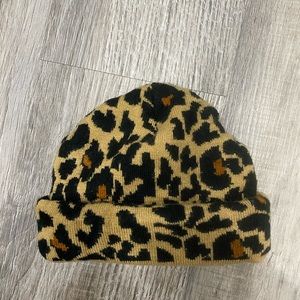 Cheetah print hat